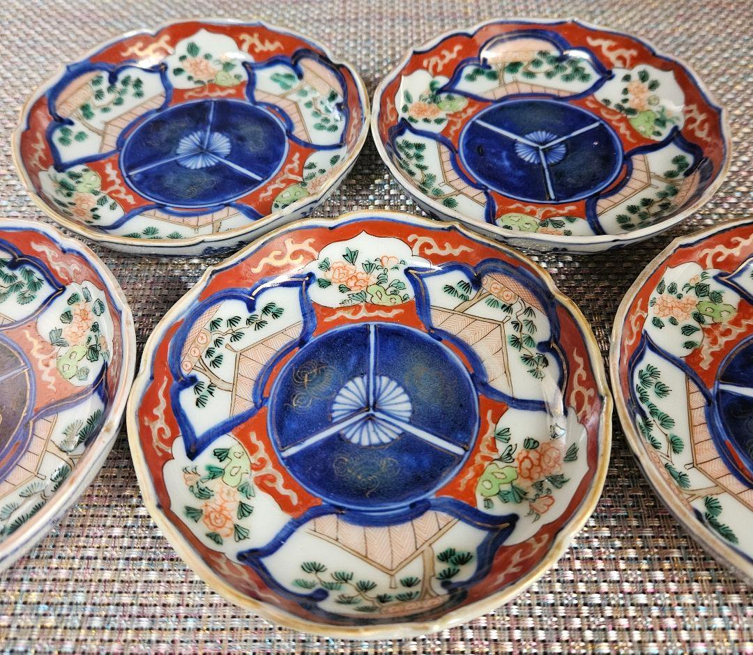 魯山人写し 染付楓葉平向 10枚組