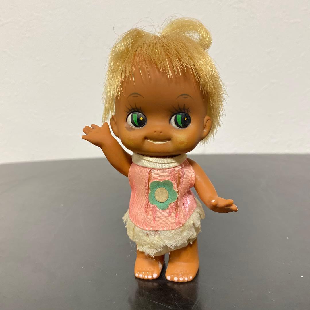 当時物 S JAPAN セキグチ ソフビ人形 ローラちゃん くろんぼ人形