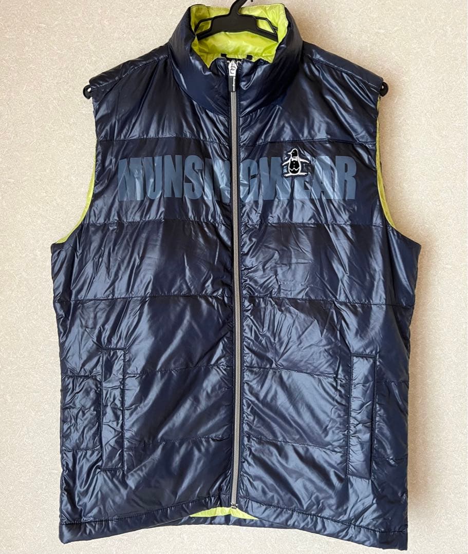 マンシングウェア munsingwear ダウンベスト フルジップ Mサイズ 🎆