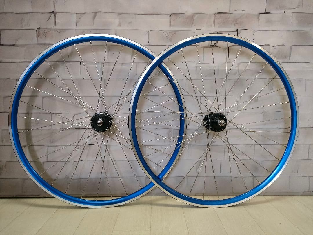 ピスト 競輪 700C ホイール 車輪 X-KEYMET(KINLIN) ブルー - メルカリ