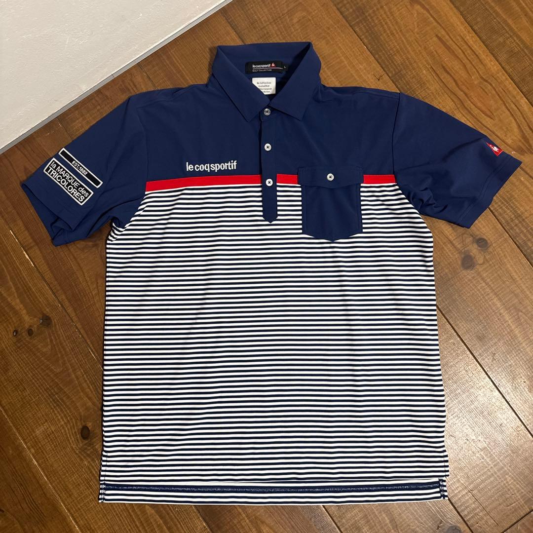 ルコック ポロシャツ Lサイズ ネイビー ブルー - メルカリ