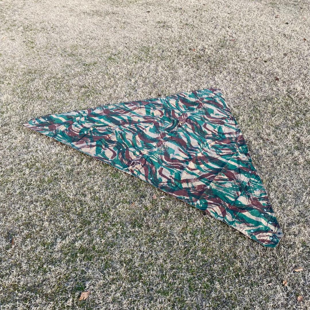 レア】フランス軍 軍幕 M51 リザードカモ 1枚 ポンチョ テント - メルカリ