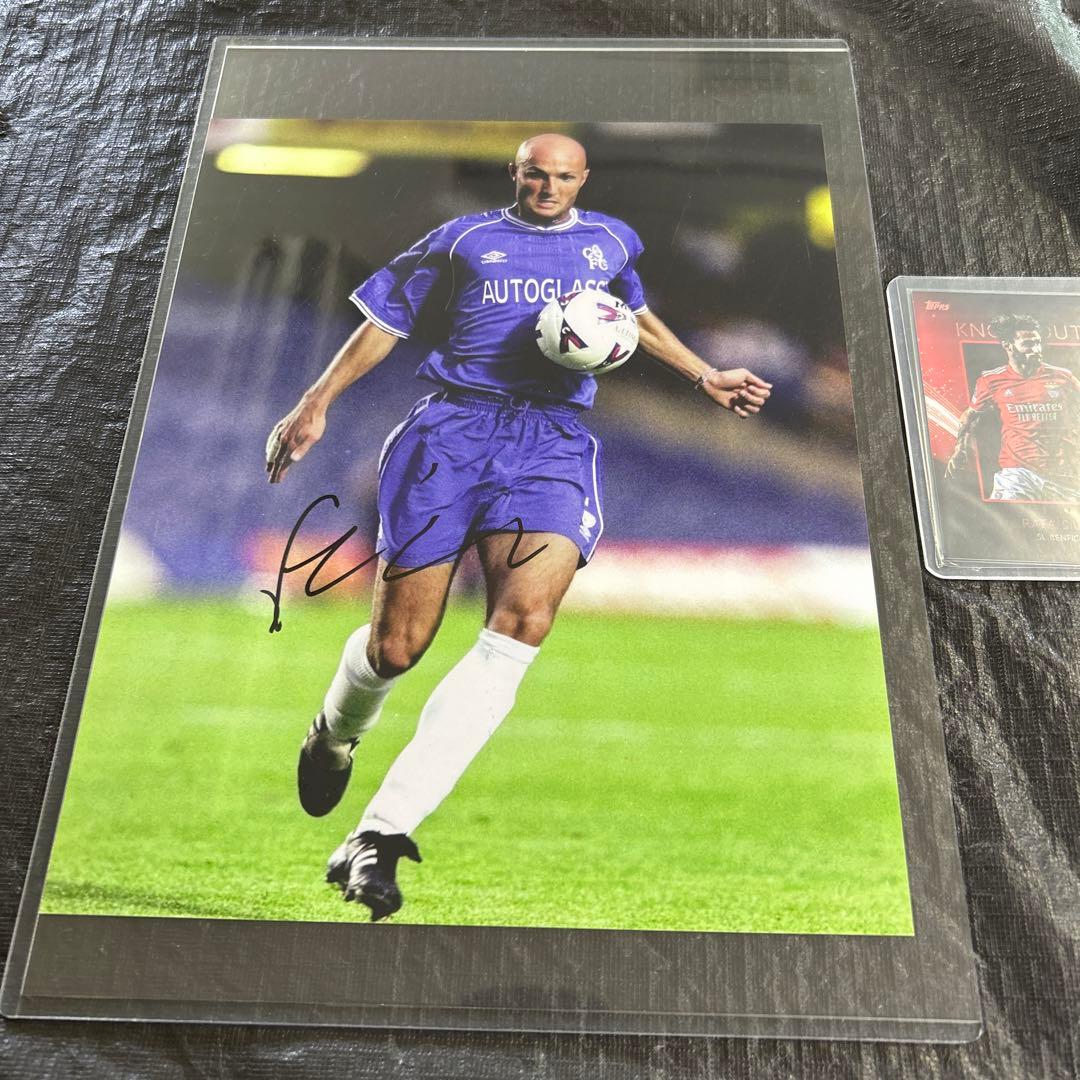 元フランス代表 フランク ルブーフ チェルシー 直筆サイン入り 8x10