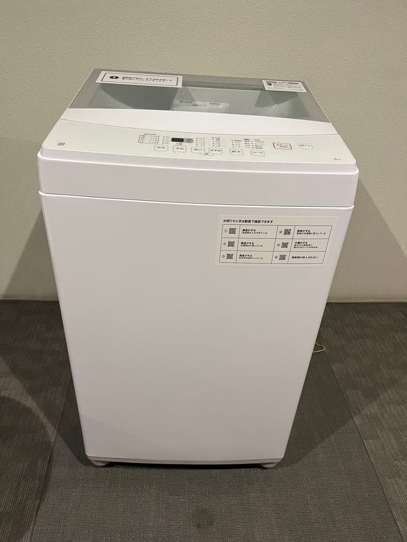 福岡市引取希望　ニトリ 全自動洗濯機 容量6kg 2021年製 NTR60 ニトリ 全自動洗濯機6㎏ 2021年 NTR60 ホワイト | 中古家電と中古家具