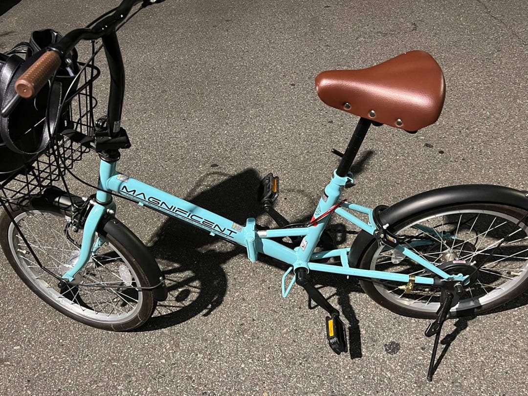 MAGNIFICENT 折りたたみ自転車 水色 Amazon | ZiZZO Via 20インチ 折りたたみ自転車 軽量アルミフレーム