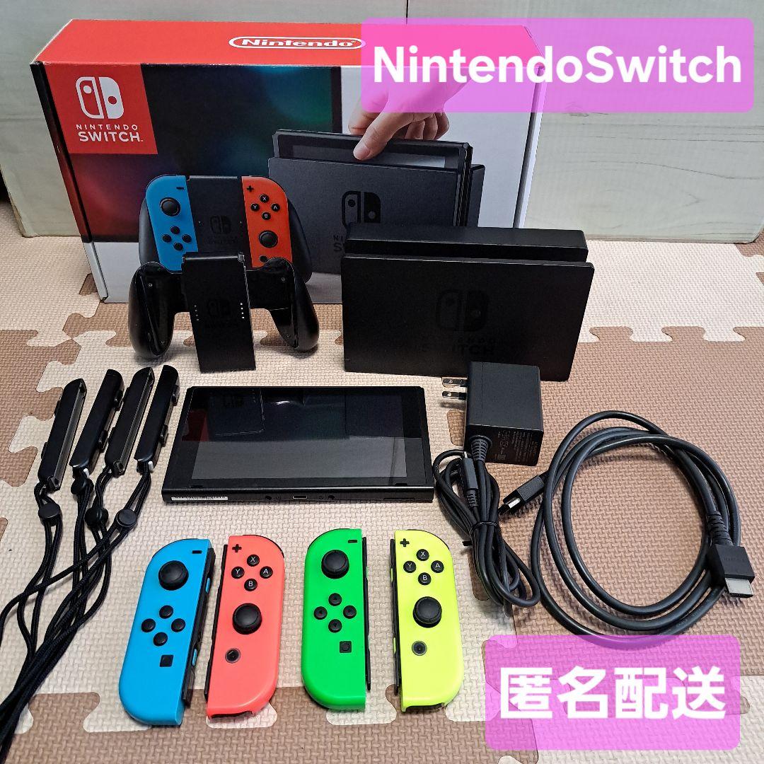 エ*ん様 Nintendo Switch 本体 4色のJoy-Con 使用可ジャ - メルカリ