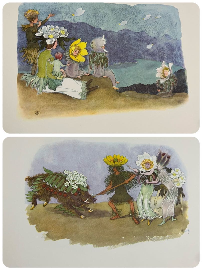 No.95希少 洋書 古書 絵本Alpenblumenmärchenアンティーク - メルカリ
