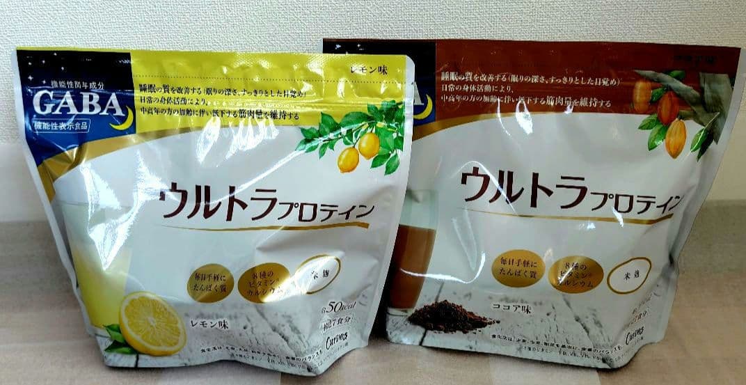 カーブス GABA ウルトラプロテイン レモン味 ココア味2袋セット