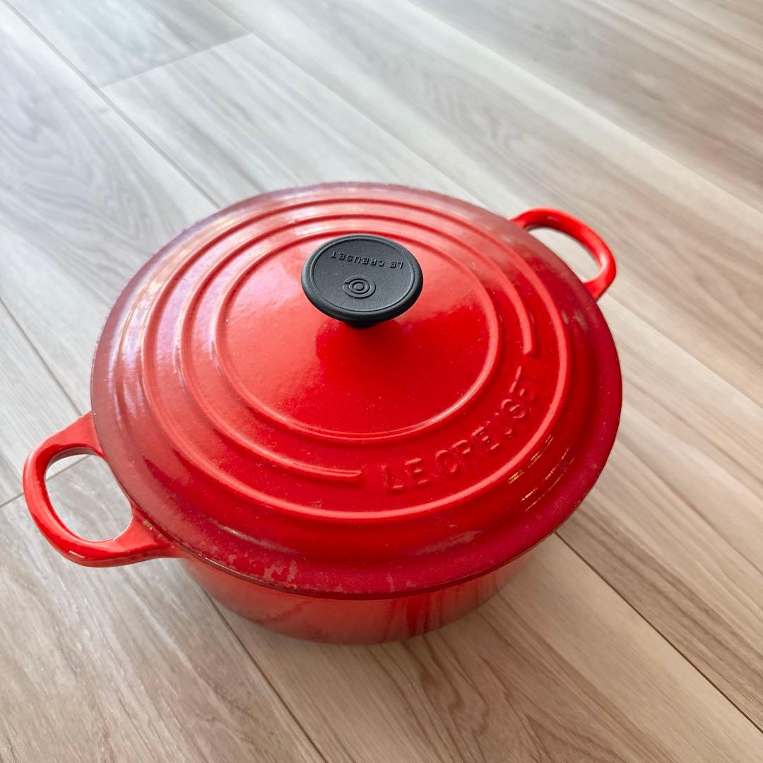 LE CREUSET ココット ロンド 20cm レッド - メルカリ