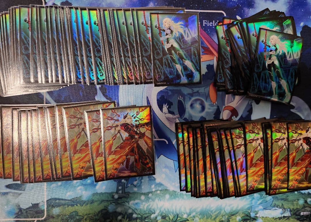 閃刀姫デッキ+閃刀姫スリーブ2種(64枚) - メルカリ