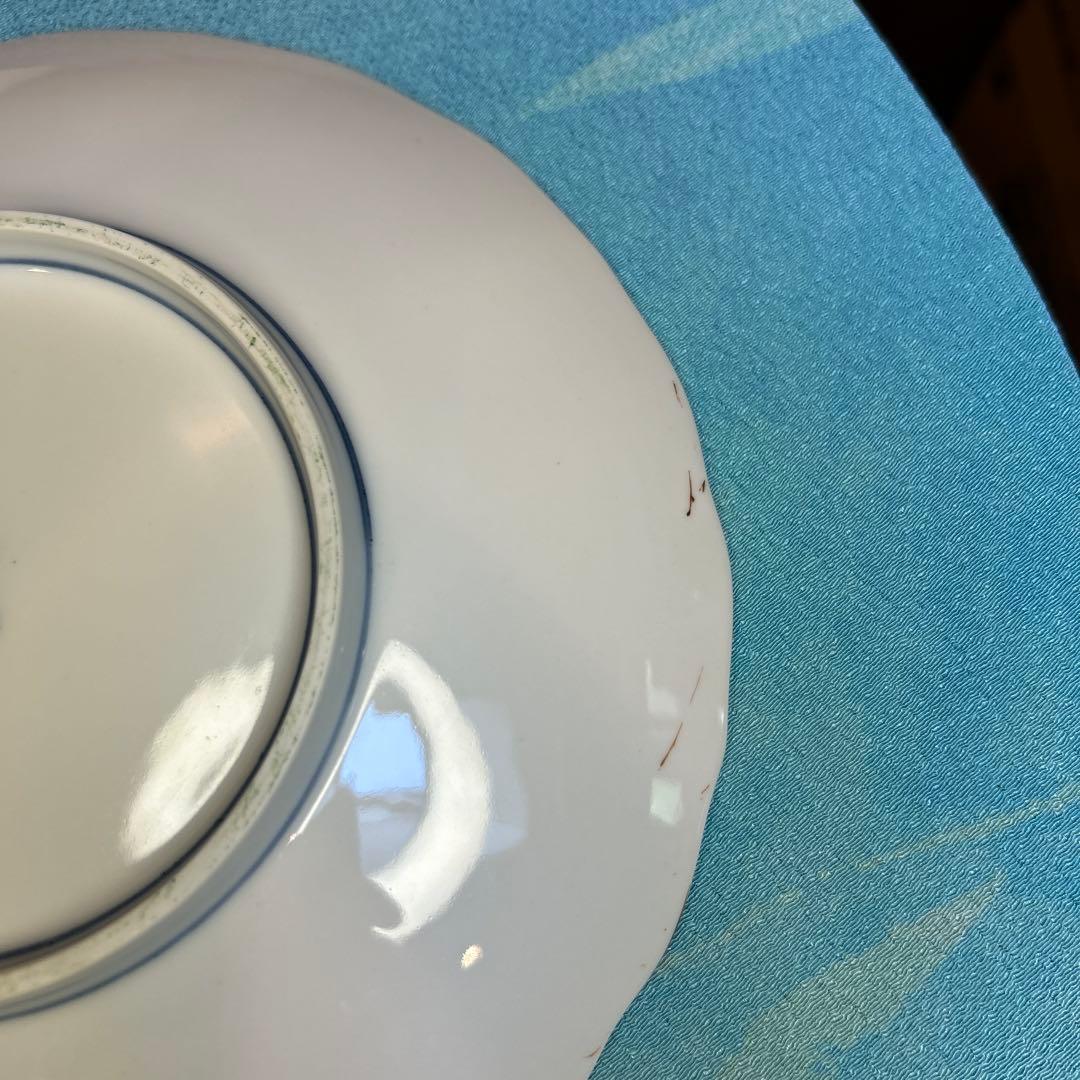 たち吉橘吉 染付花紋 輪花唐草牡丹 大皿/中皿揃え5枚/小皿揃え5枚三種