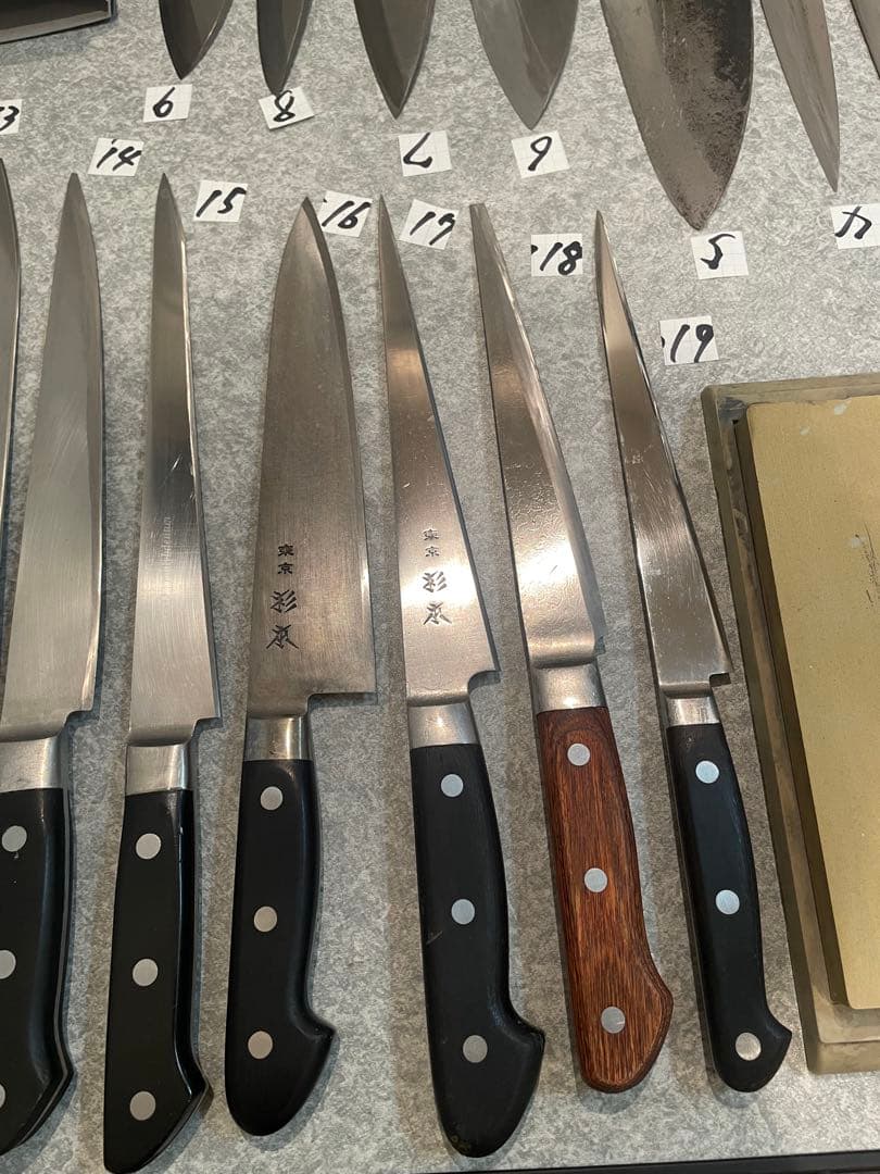 包丁 魚屋引退20本セット売り 希望価格コメントで正本 杉本 有次 正明