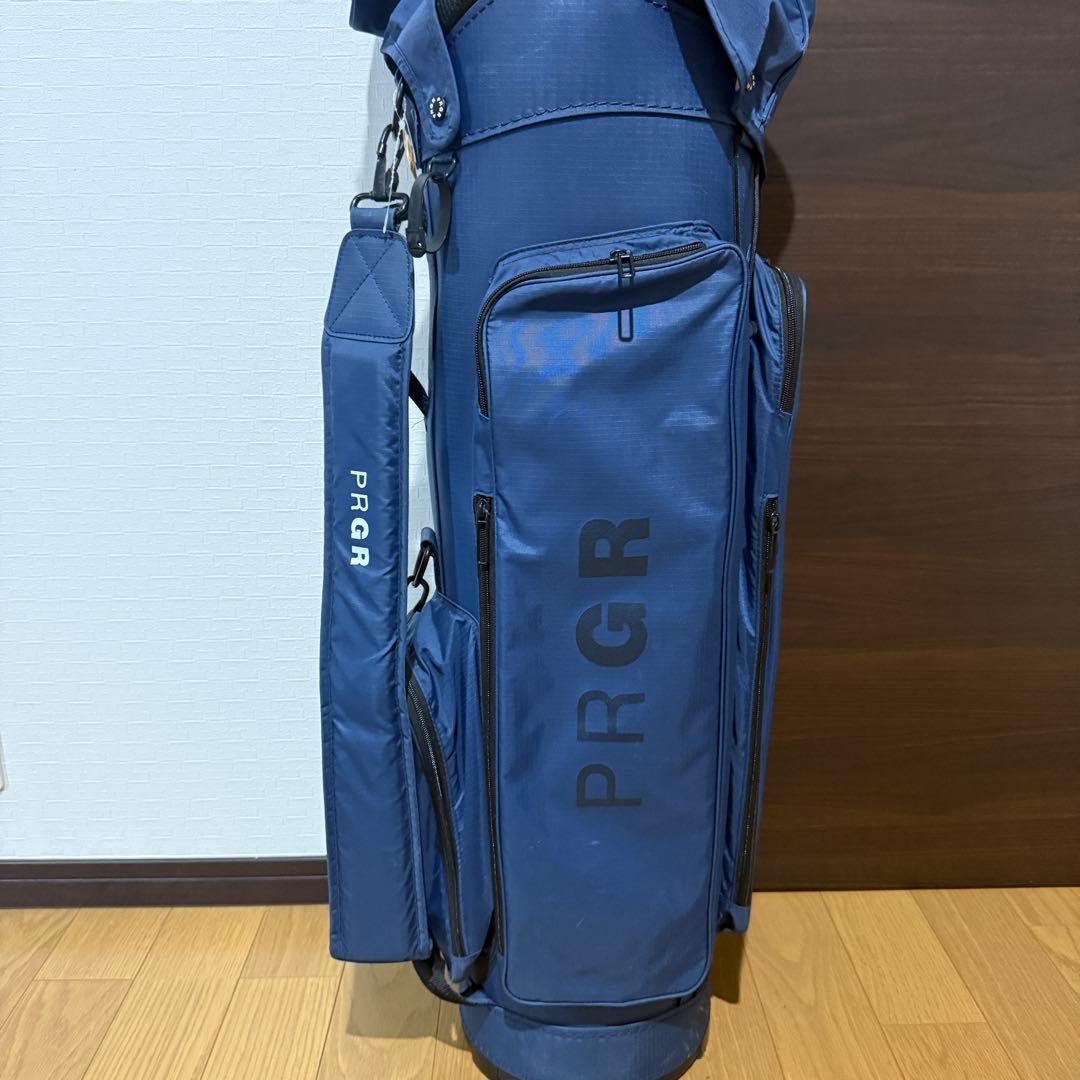 PRGR キャディバッグ ゴルフバッグ ネイビー PRGR キャディバッグ 青