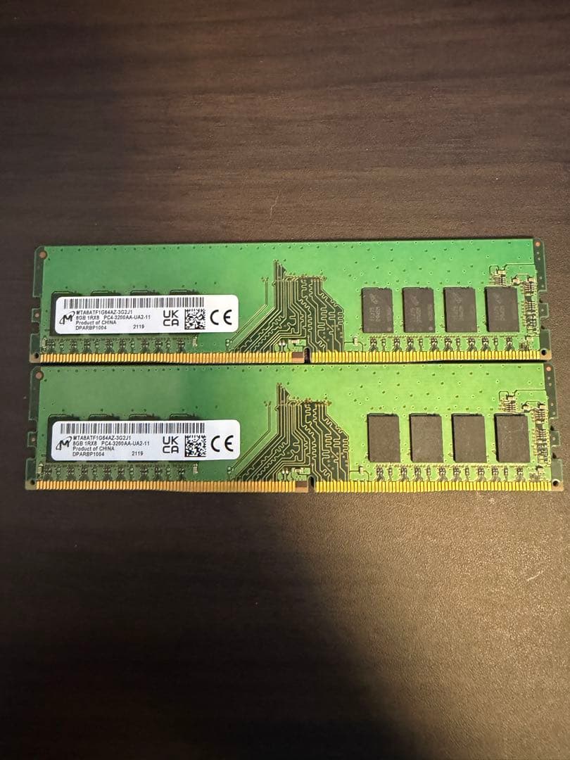 メモリー Micron DDR4-3200 8x2 16GB Micron ノート用 DDR4-3200 S.O.DIMM 16GB(8GBx2枚組)メモリー Micron