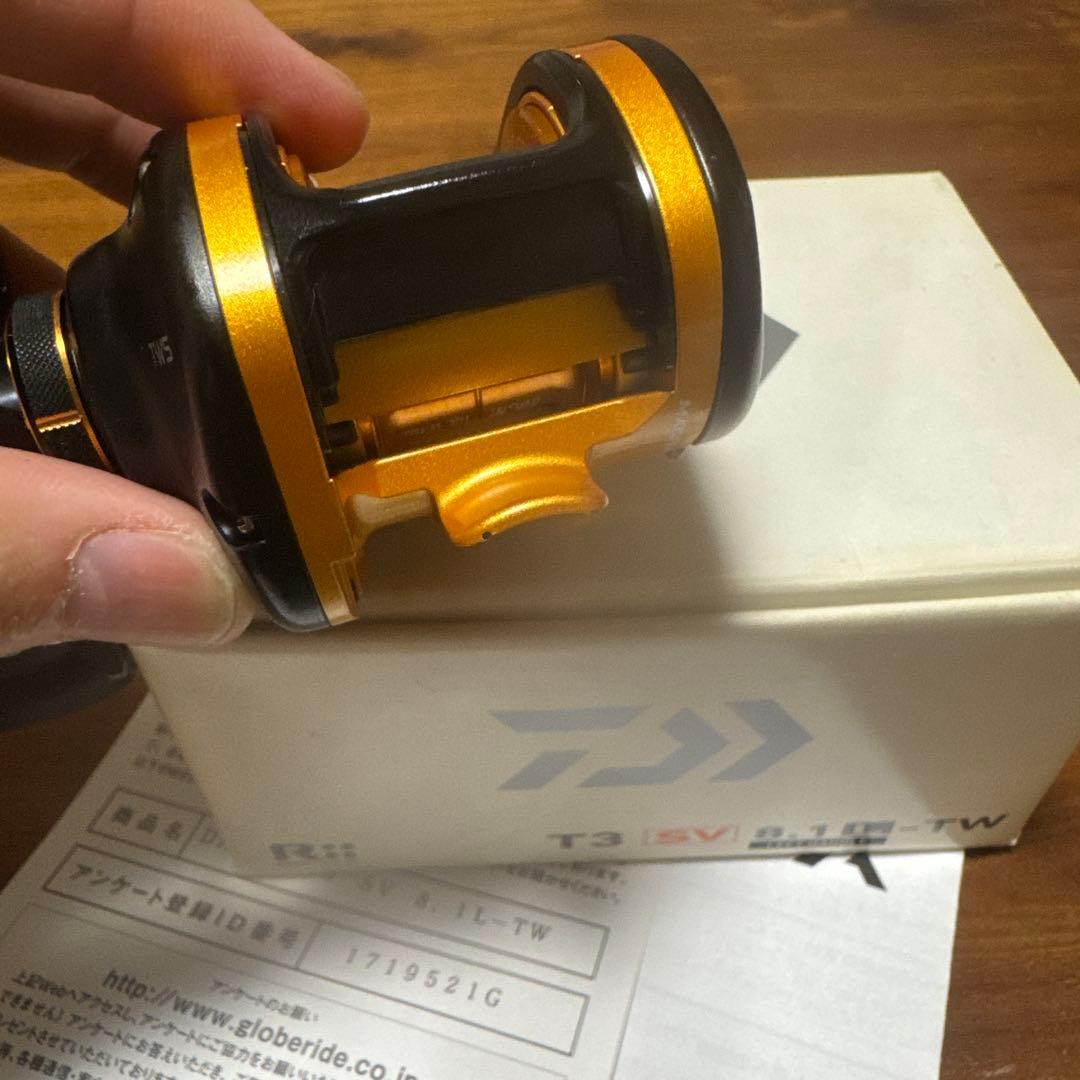 隣*ん様 ダイワ T3 SV8.1L-TW ベイトリール 左巻き - メルカリ