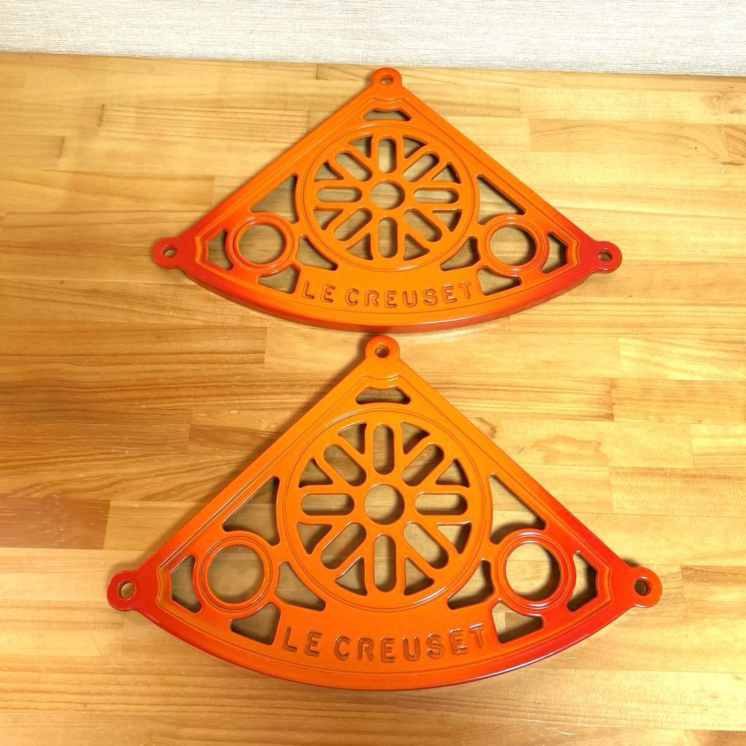 Le Creuset ルクルーゼ ポットスタンド 5段 オレンジ ラック - メルカリ