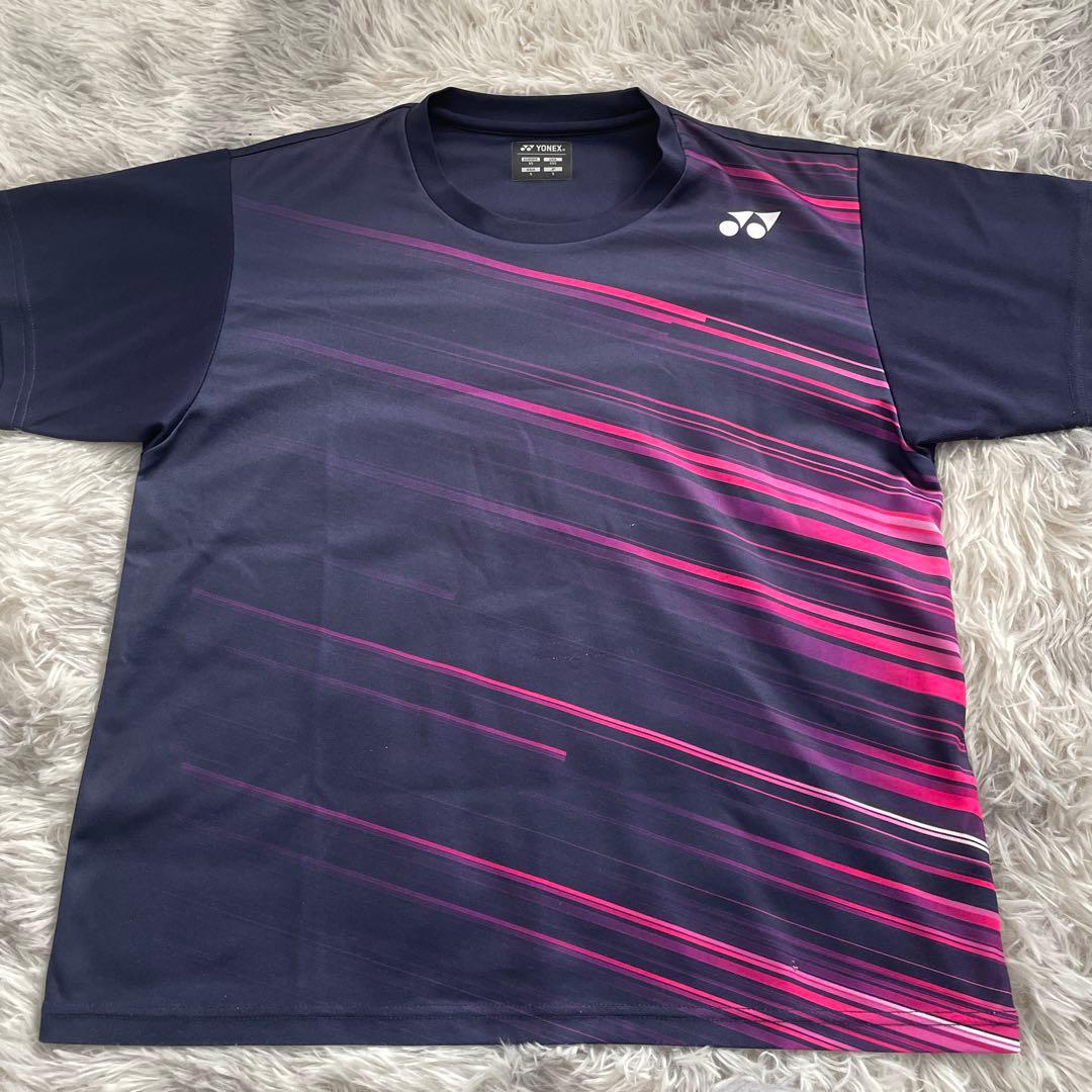 YONEX ネイビー/ピンク Tシャツ & ショートパンツ セット - メルカリ