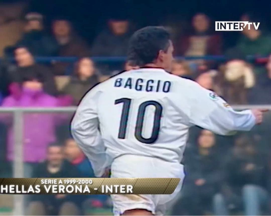 美品！】99/00 インテル ミラノ♯10 ロベルト・バッジョ【Lサイズ