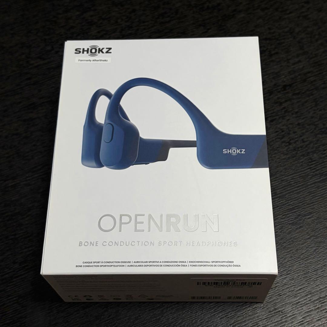 SHOKZ OPENRUN 骨伝導イヤホン ブルー Shokz OpenRun USB-C | 骨伝導イヤホンの大ヒットモデルがUSB-C充電に