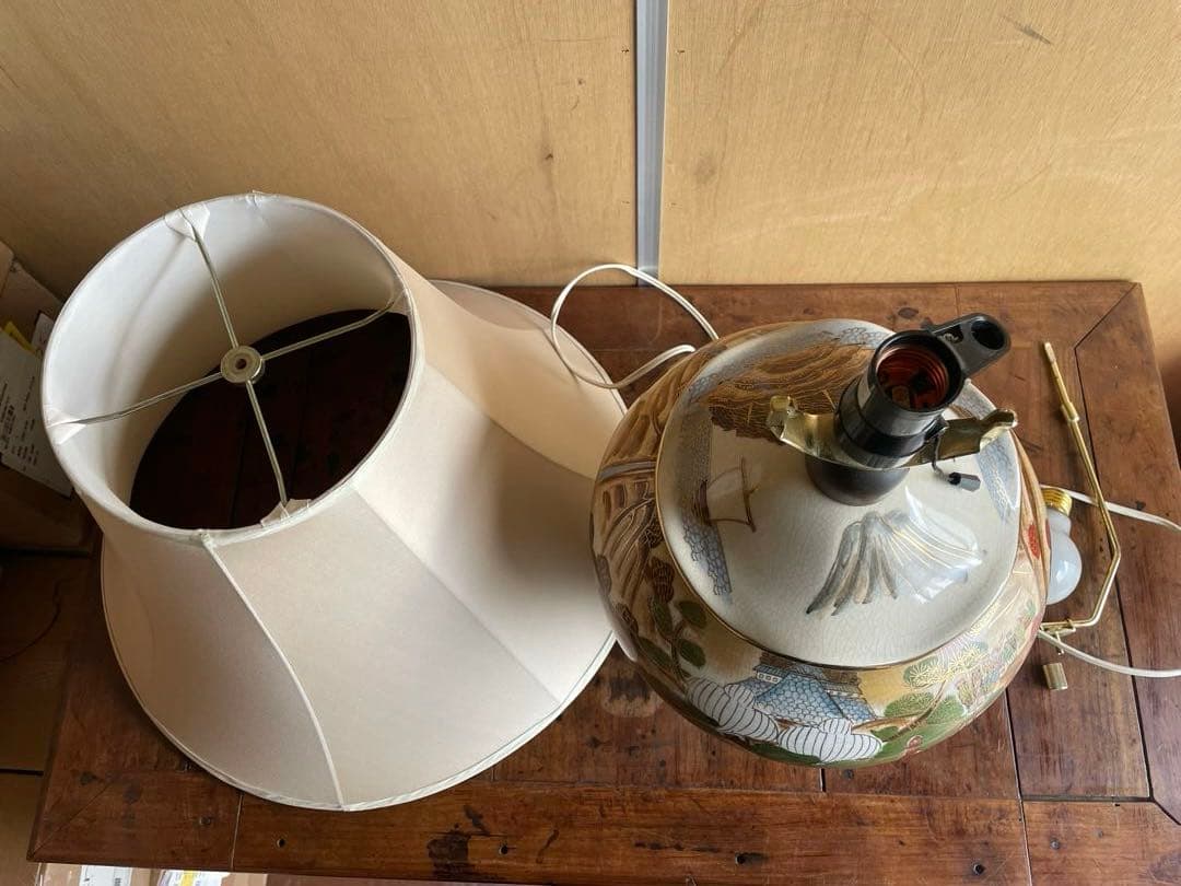 美品】大壺ランプ 豪華金彩 陶器55cm 和風絵付け 九谷焼 - メルカリ