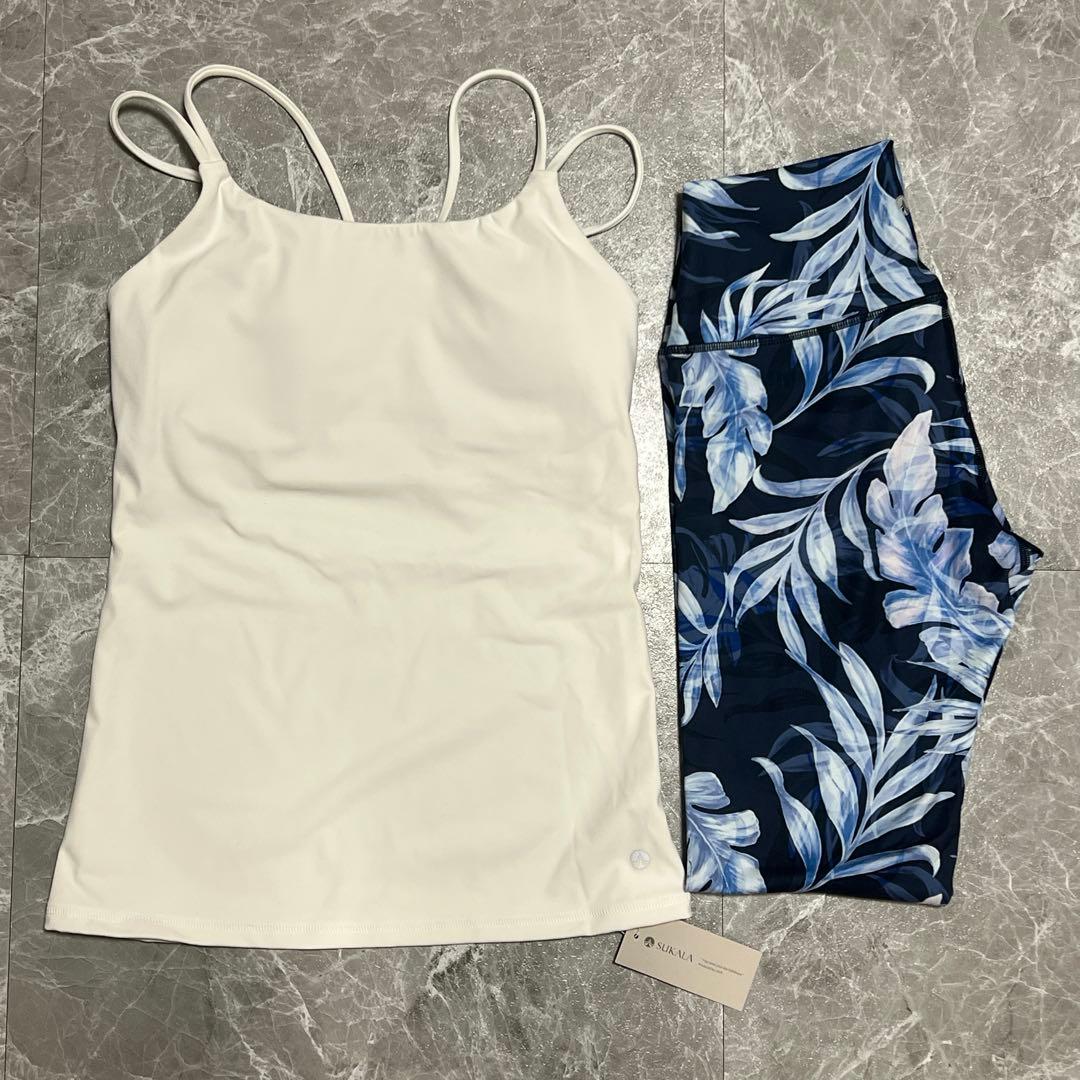 SUKALA ヨガウェアセット キャミソールとレギンス Mサイズ SUKALA】ショートクロスキャミソール＆レギンスセットアップ