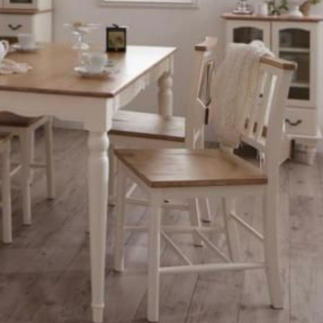 フレンチシャビーテイスト家具シリーズ Lilium ダイニングチェア 3脚目