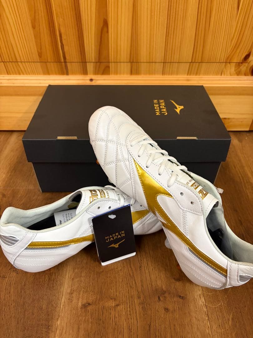 Mizuno Morelia II ホワイト/ゴールド MIZUNO ミズノ モレリア 2 JAPAN MIX(ホワイト×ゴールド) P1GC260250