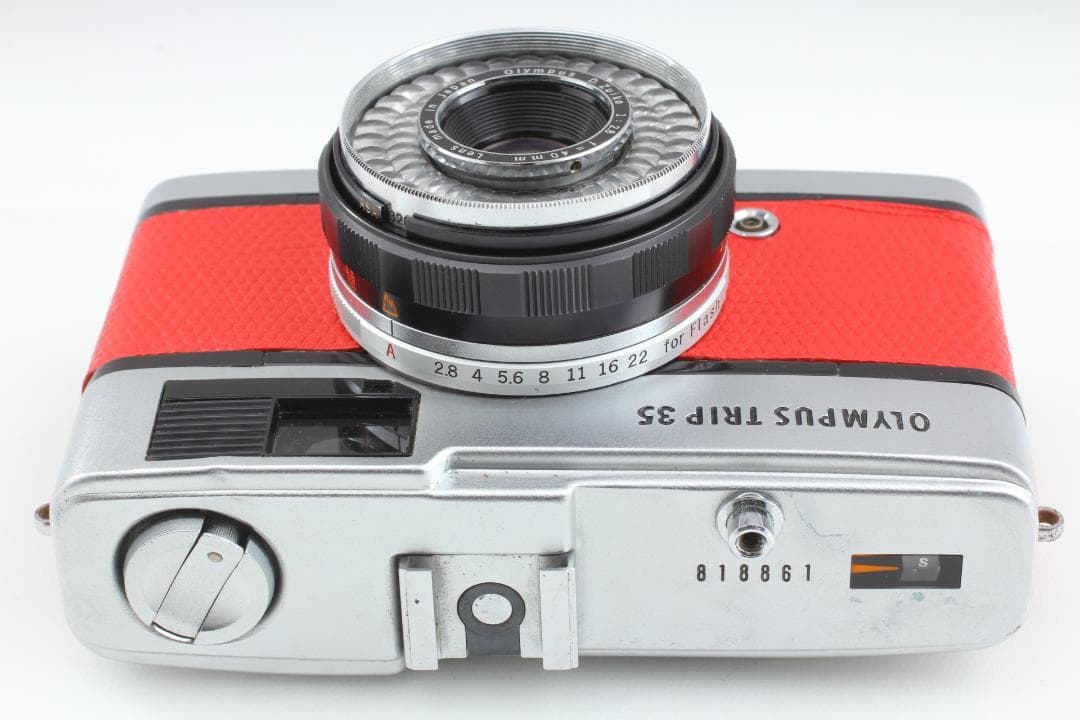 並品 整備済】レッド オリンパス Trip35 40mm f2.8 #1178 - メルカリ