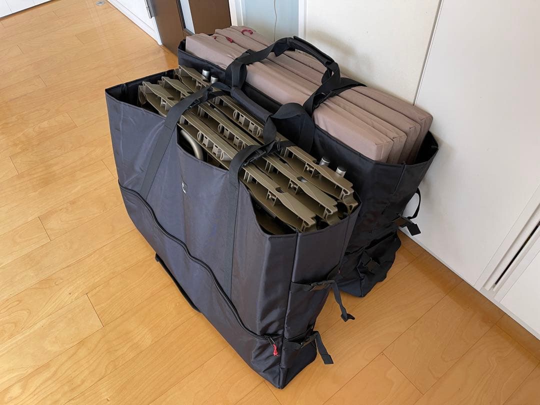 snow peak ラックソット （アームレストなし）＋収納バック2個