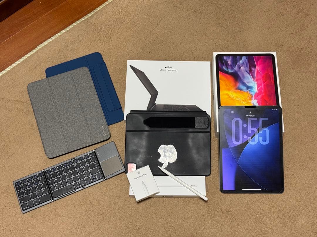 【フルセット】iPad pro11 magic keyboard pencil 11インチiPad Pro（M5）用Magic Keyboard - 中国語（拼音）- ブラック