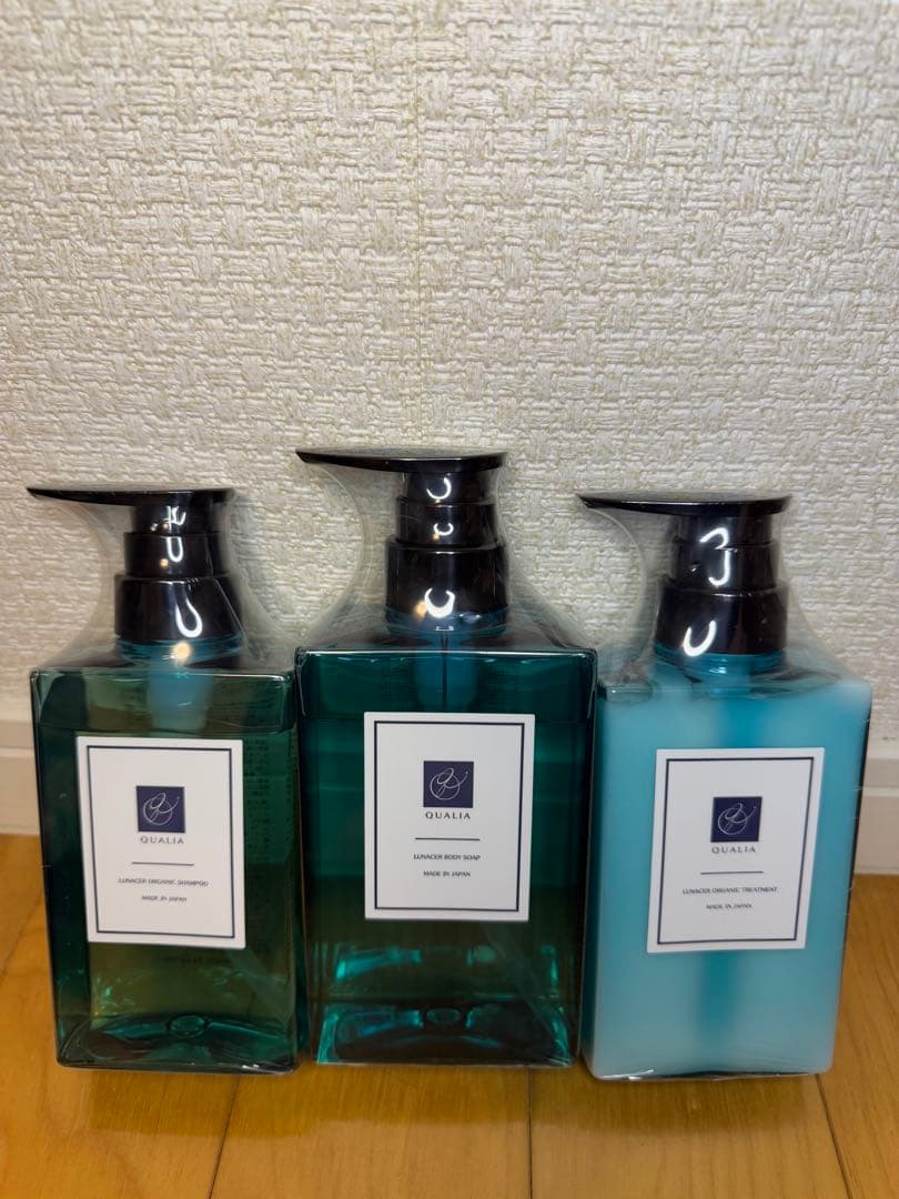 QUALIAシャンプー、コンディショナー、ボディソープ