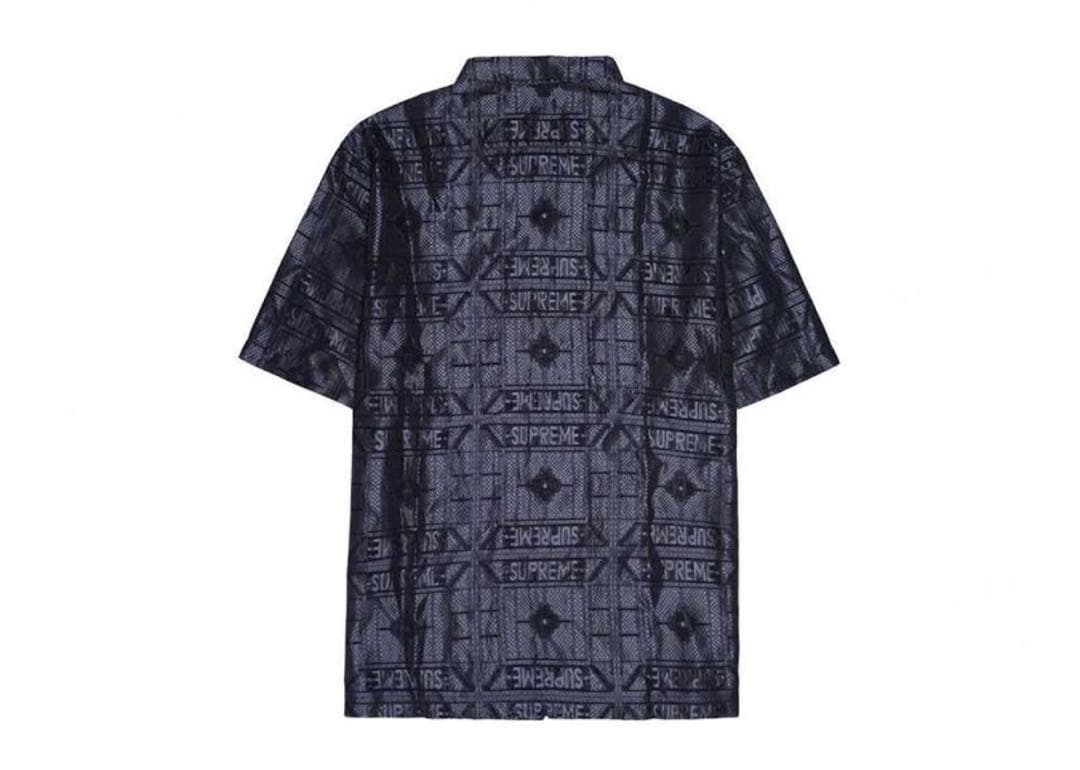 ウェア・シャツ Supreme Tray Jacquard S/S Shirt \"Black\"