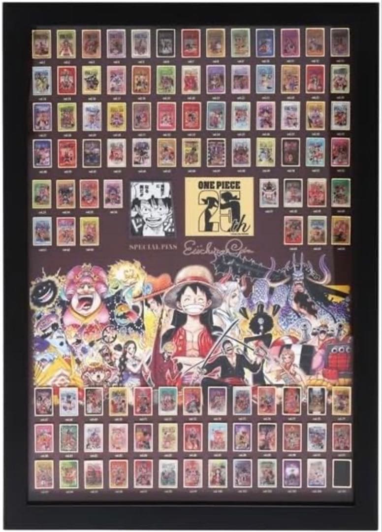 新品未開封 ONE PIECE 額装ピンズセット ワンピース ピンズ 25周年