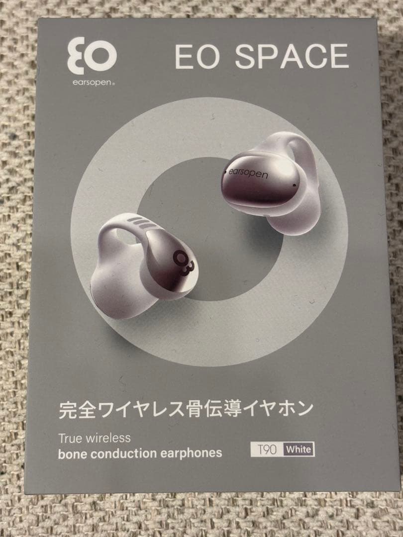 earsopen EO SPACE T90 完全ワイヤレス骨伝導イヤホン 白 - メルカリ
