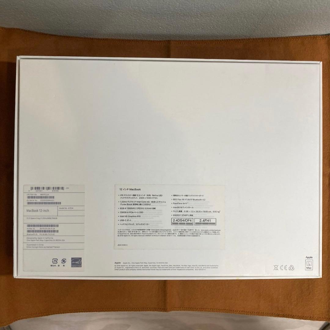 美品】MacBook 12インチ 2017（充電回数75回）+レザースリーブ - メルカリ