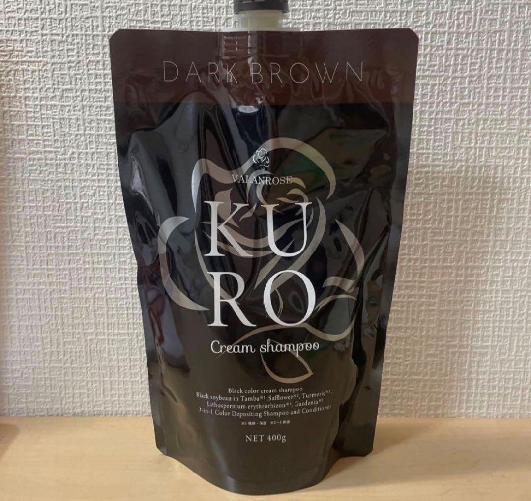 バランローズ クロクリームシャンプー ダークブラウン(濃い茶色) 400g