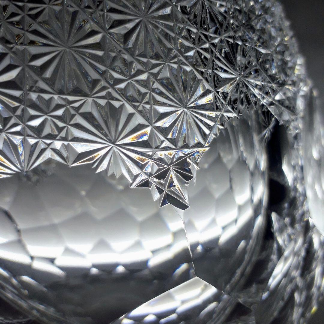 江戸切子 堀口硝子 三代目秀石 作品 花器 銘「ゴジラの卵」【 未使用