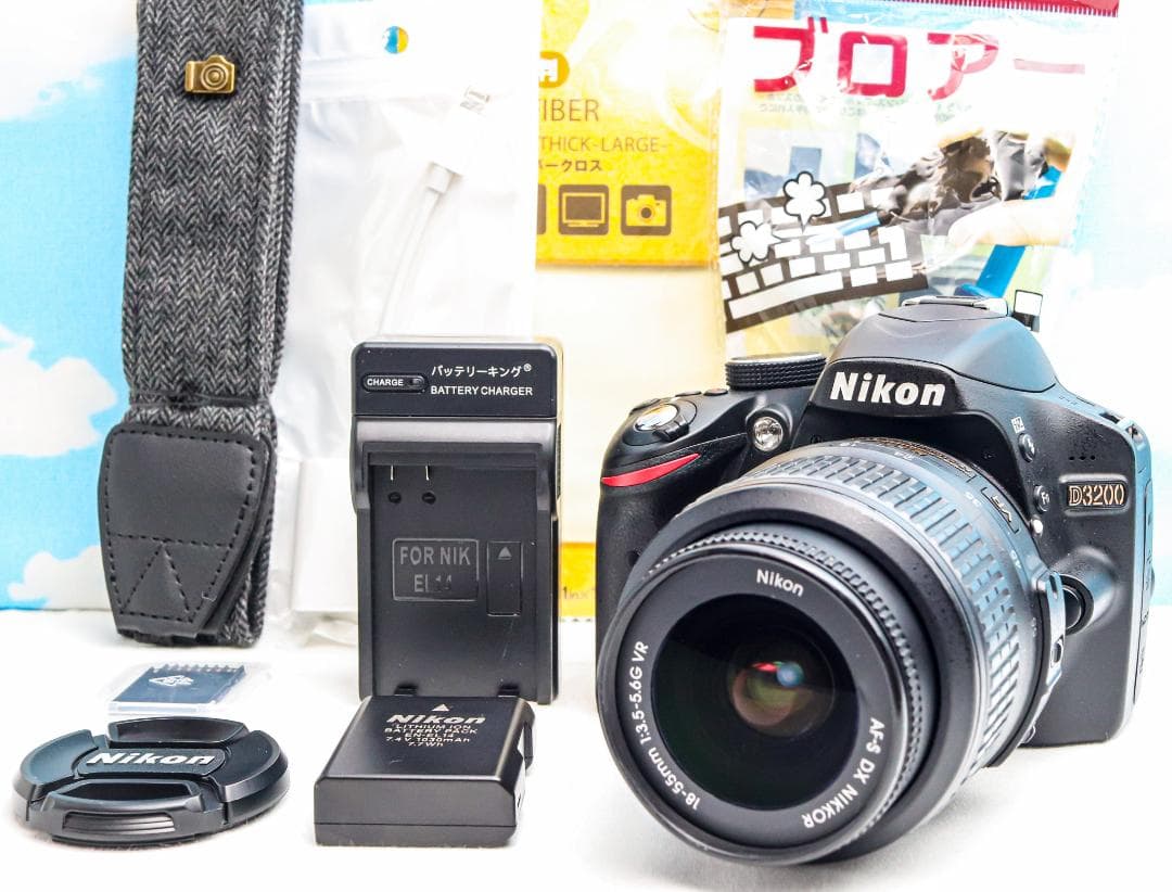 ニコン Nikon D3200⭐️ガイドモードで安心撮影⭐️スマホ転送できる⭐️