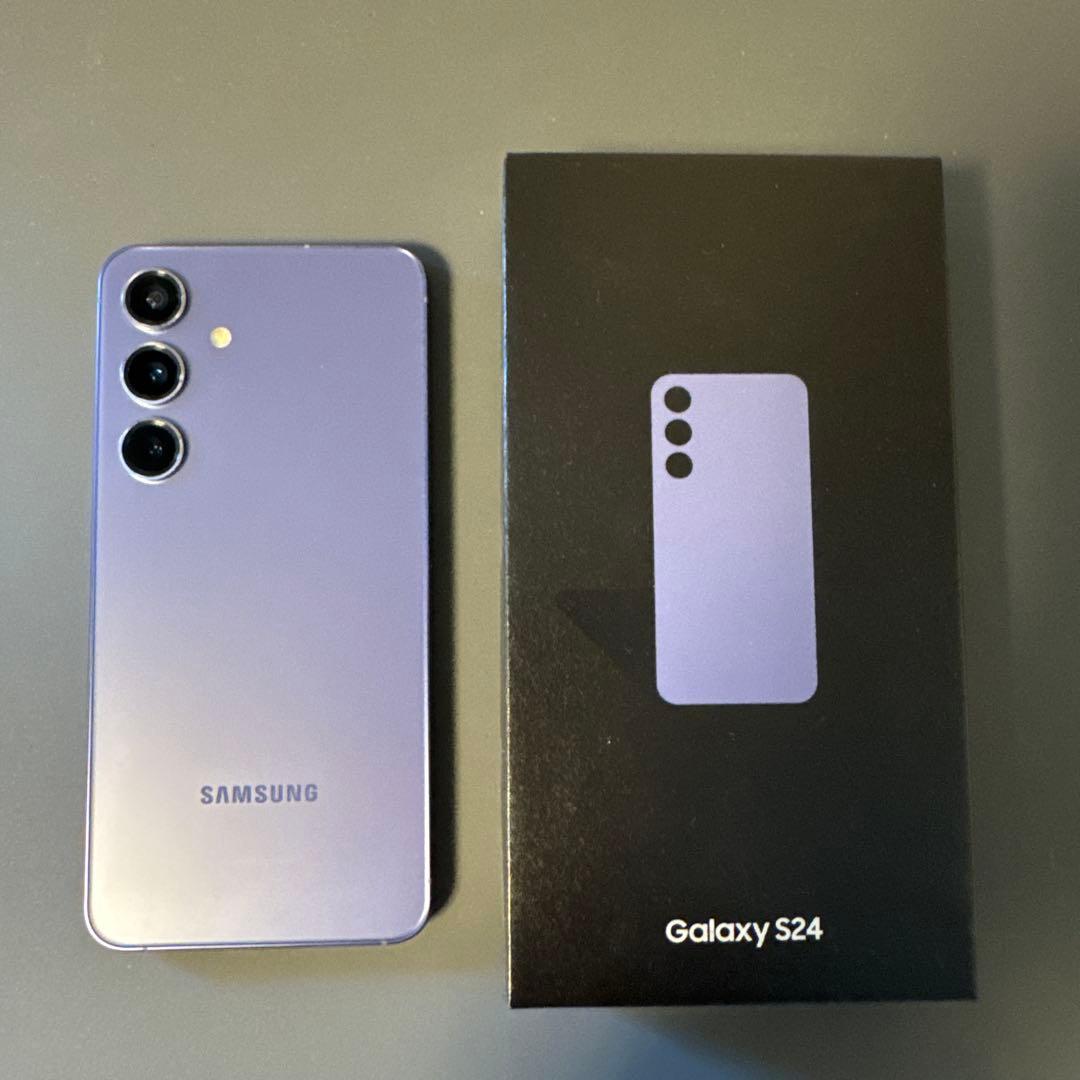 Galaxy S24 コバルトバイオレット 256GB 純正ケース - メルカリ