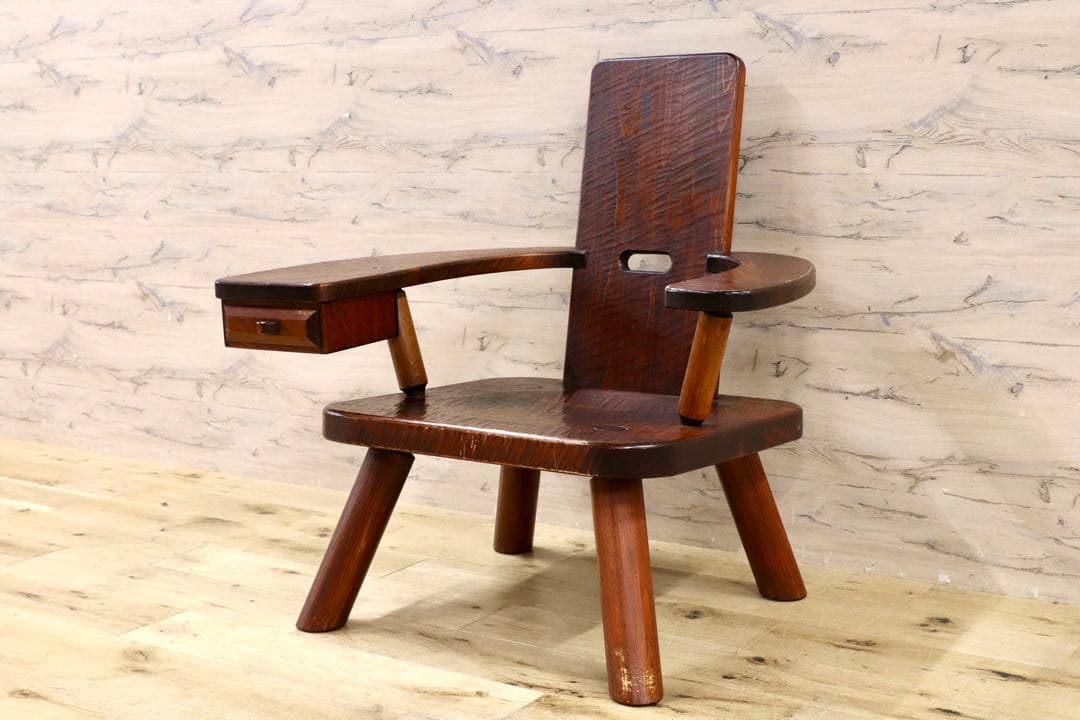 □アルフレックス□NUアームレス ダイニングチェア 2脚セット スウェード調