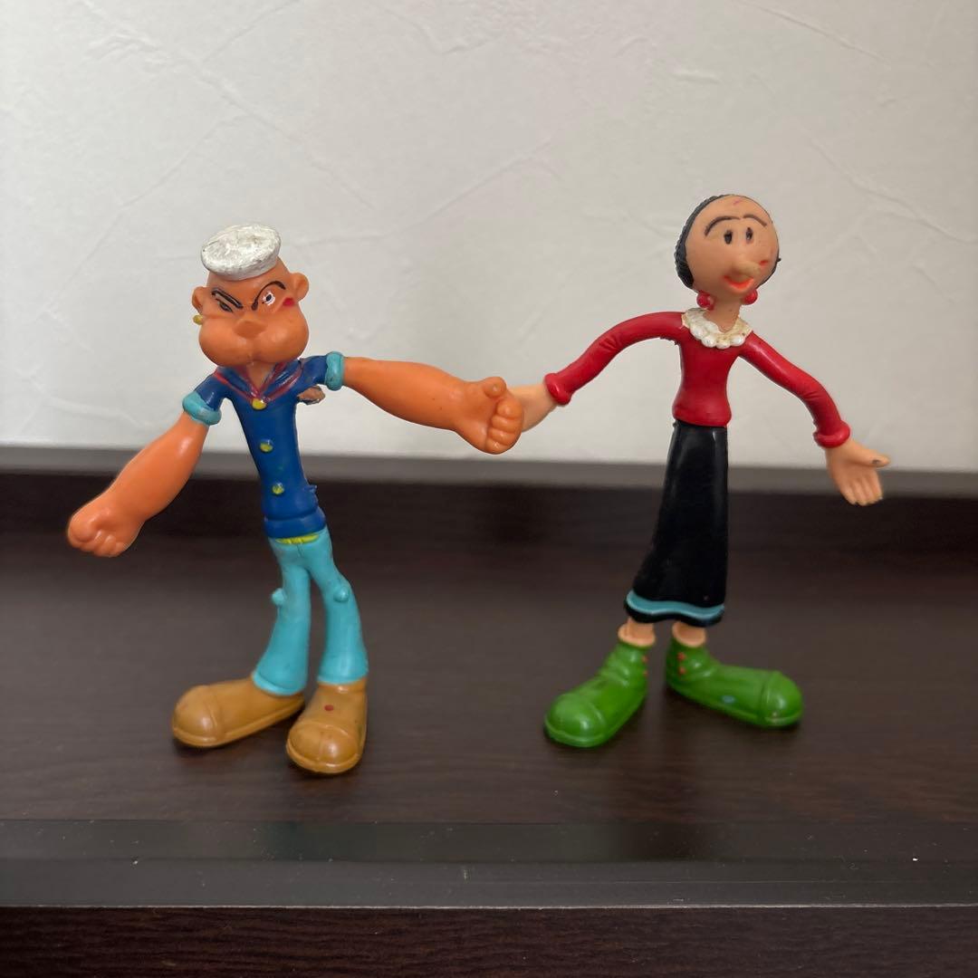 値下げ中‼️】ポパイとオリーブ フィギュアセット - メルカリ