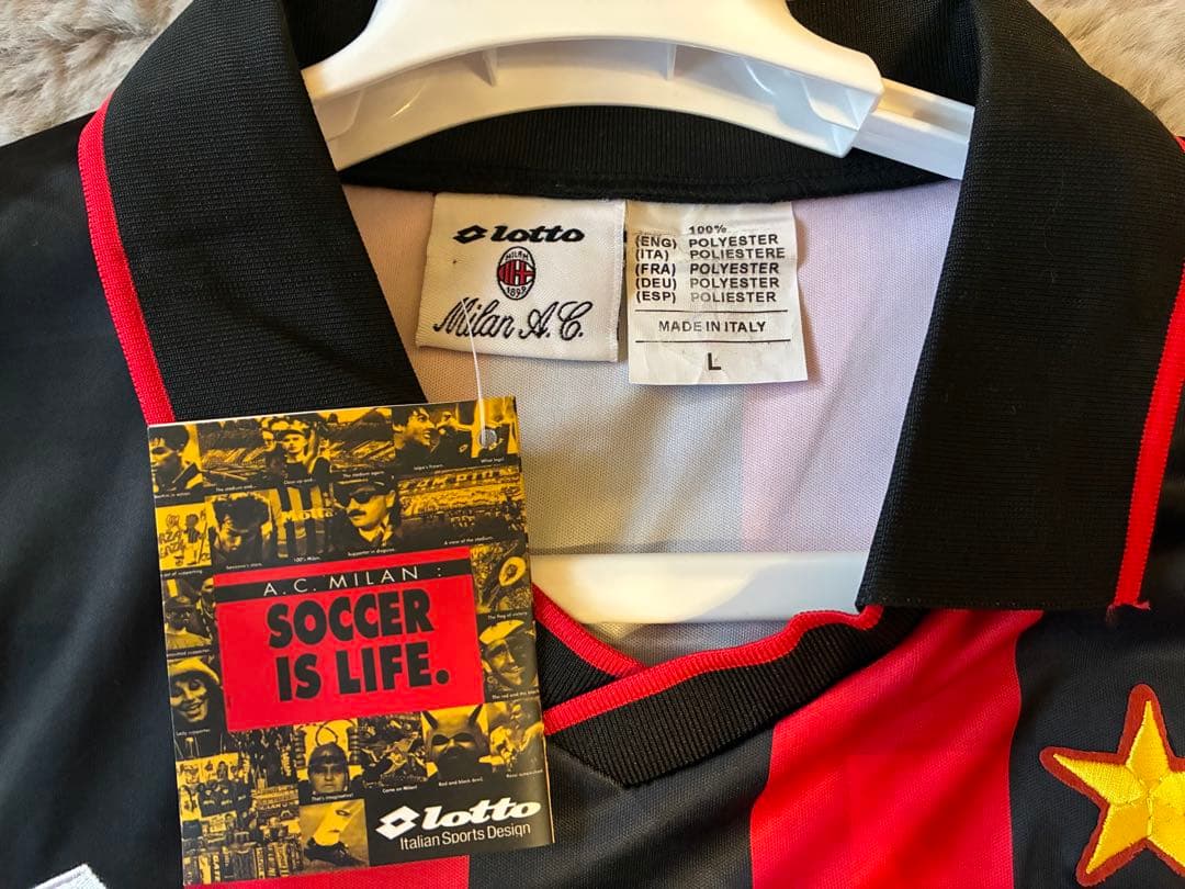 新品 激レア】セリエA ミラン 95-96 バッジョ ホーム ユニフォーム L