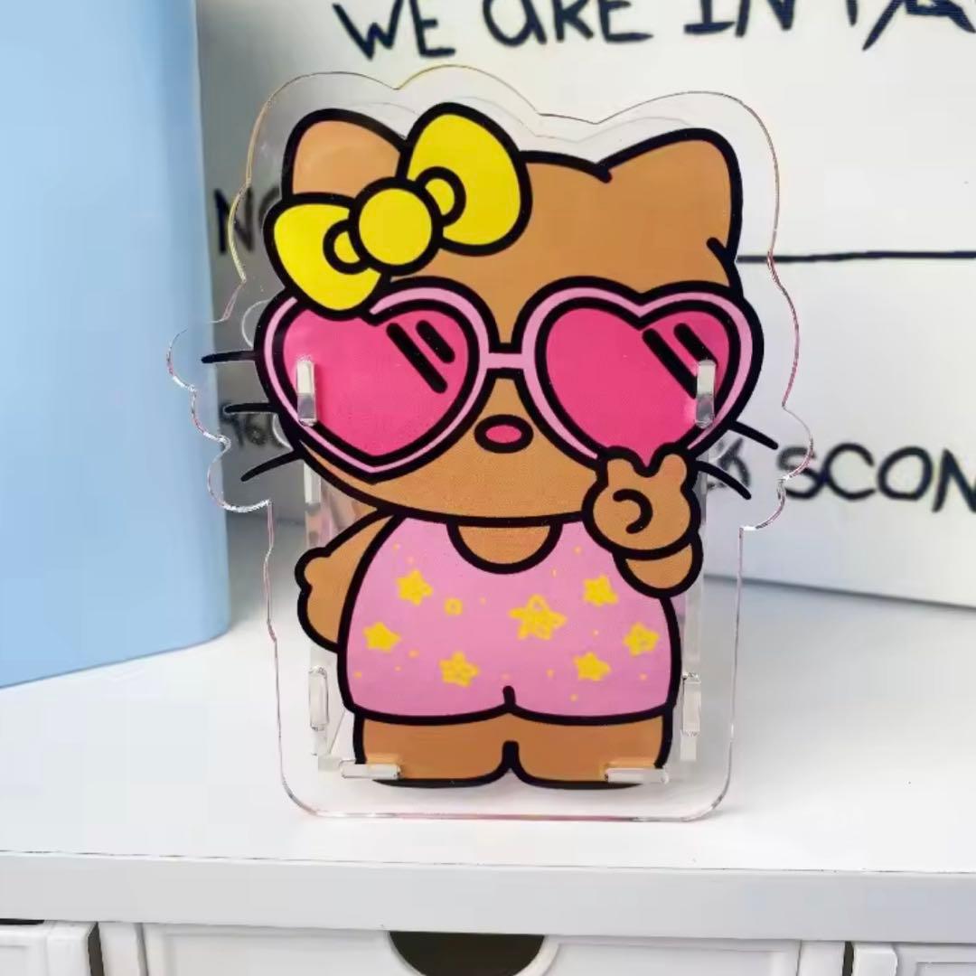 ハローキティ 日焼けキティ ギャル サングラス アクリルペン立て 小物