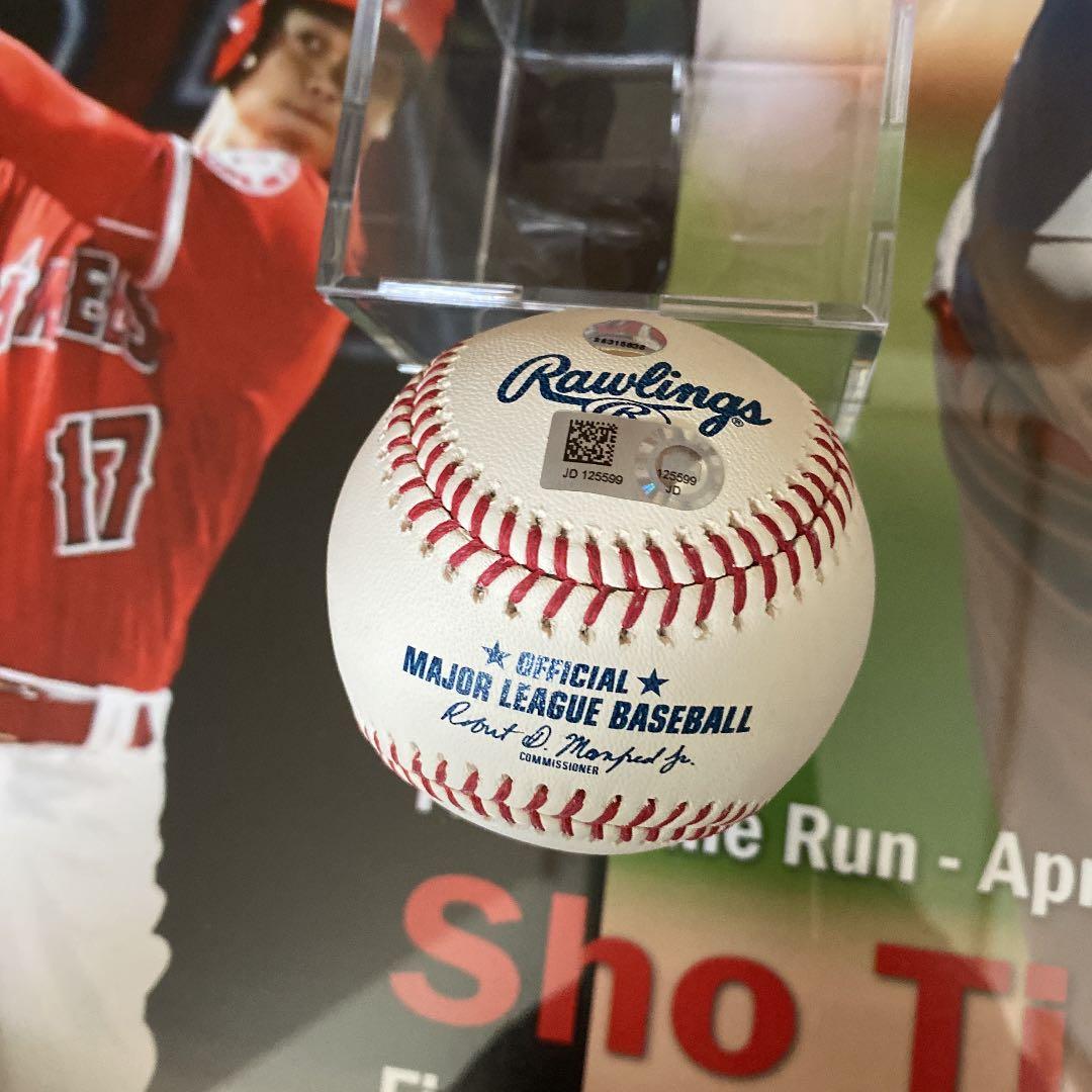大谷翔平2018年MLBデビュー額縁付き直筆サインボール - メルカリ