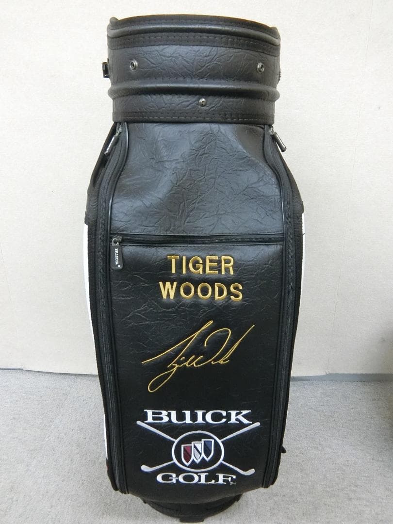 b740 タイガーウッズ サイン入り BUICK ゴルフ キャディバッグ - メルカリ