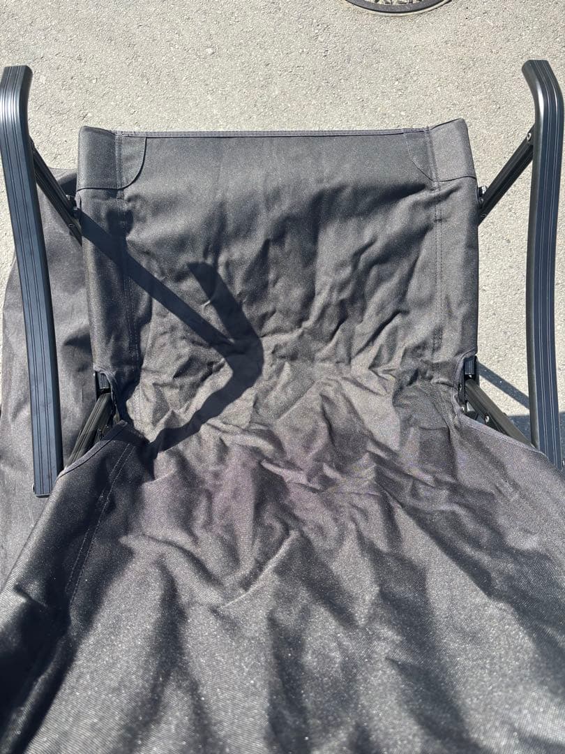 アディロンダック キャンパーズチェア 黒ブラック 収束型 穴あきなし