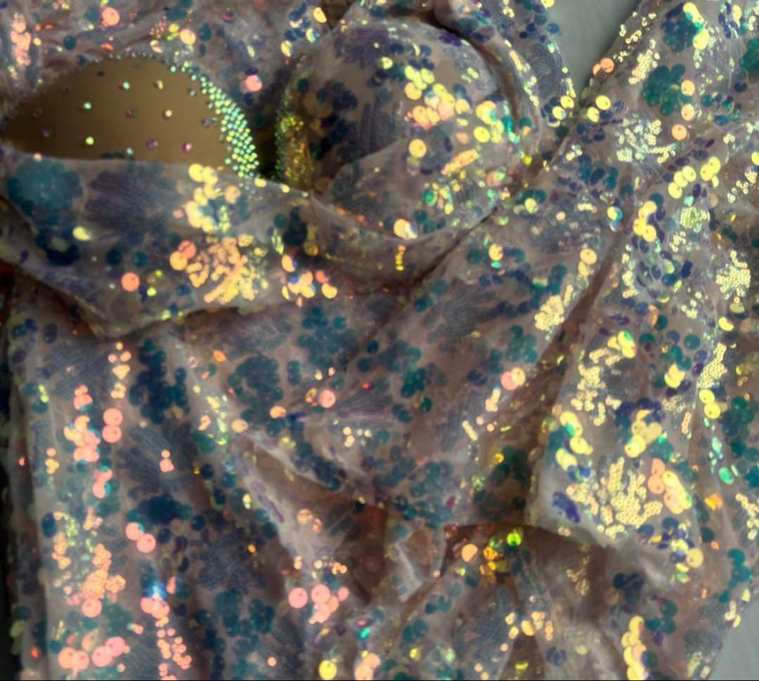 POLiNA ベリーダンス衣装 着物袖 スパンコール - メルカリ