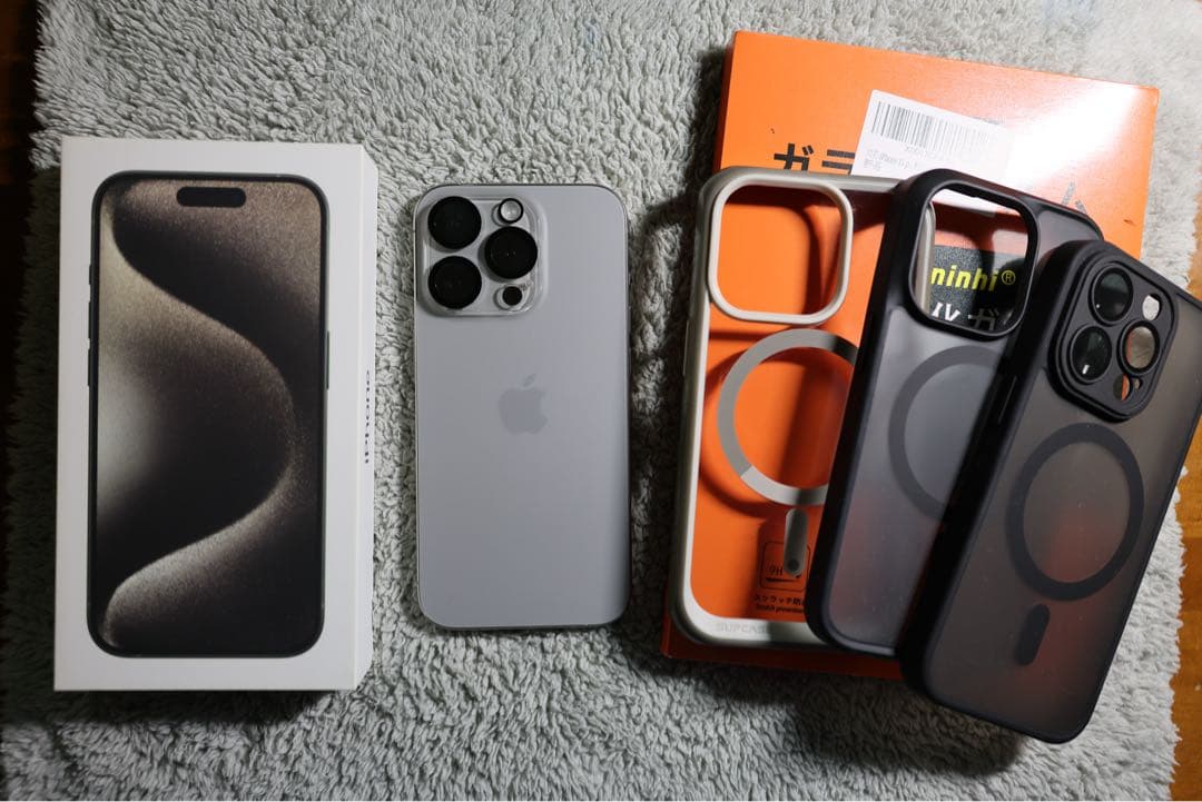 YU 【美品】Apple iPhone15pro 512GB ナチュラルチ iPhone 15 Pro Max 512GB - ナチュラルチタニウム（SIMフリー）[整備済