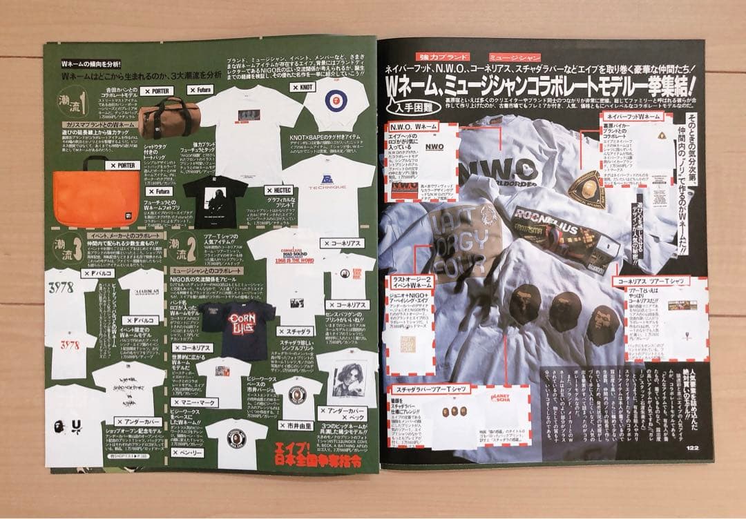 コレクター必見! NIGO APE 90年代雑誌切り抜き & ステッカー - メルカリ