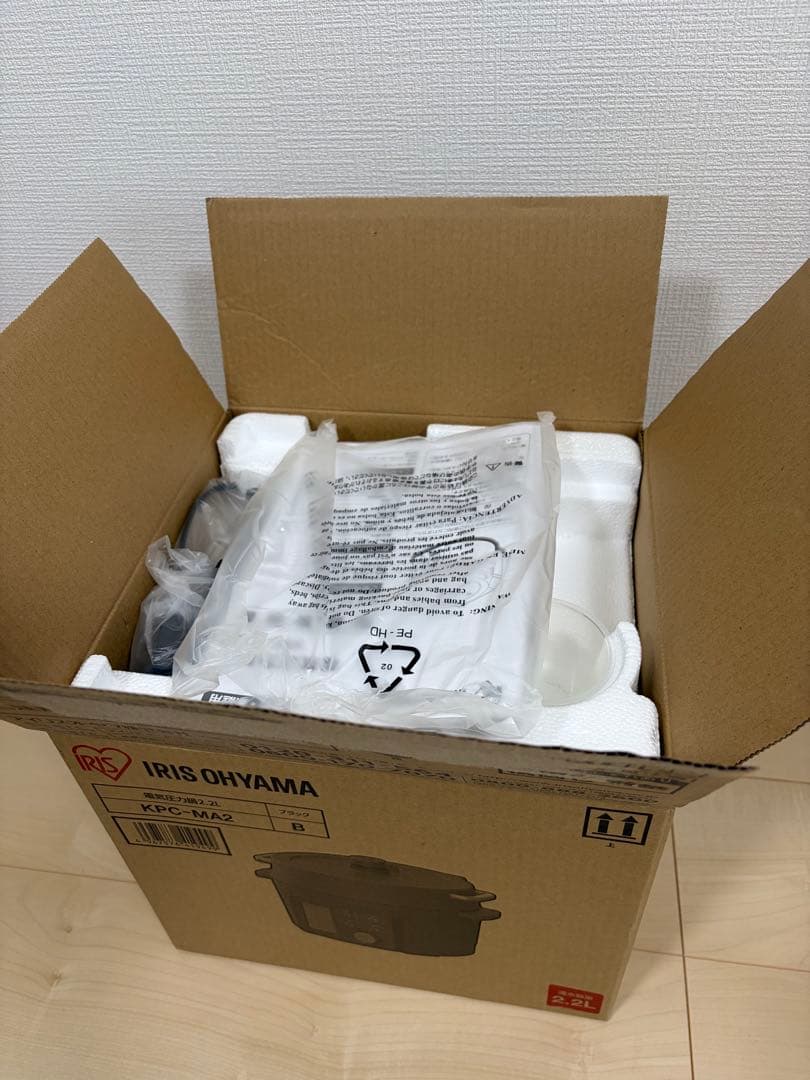 IRIS OHYAMA 電気圧力鍋 KPC-MA2 2.2L ブラック